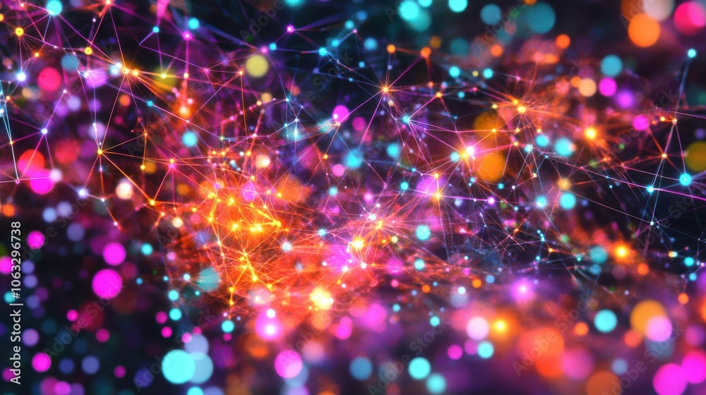 sparkle of data and connections. exploring the geometry of networks. the structure of virtual systems. sparkle of data and connections. exploring the geometry of networks. the structure of virtual systems.
