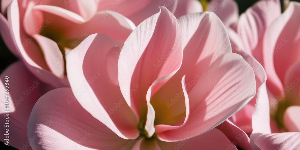 Close-up of delicate pink flowers showcasing soft petals and vibrant colors, conveying beauty and freshness. Close-up of delicate pink flowers showcasing soft petals and vibrant colors, conveying beauty and freshness.