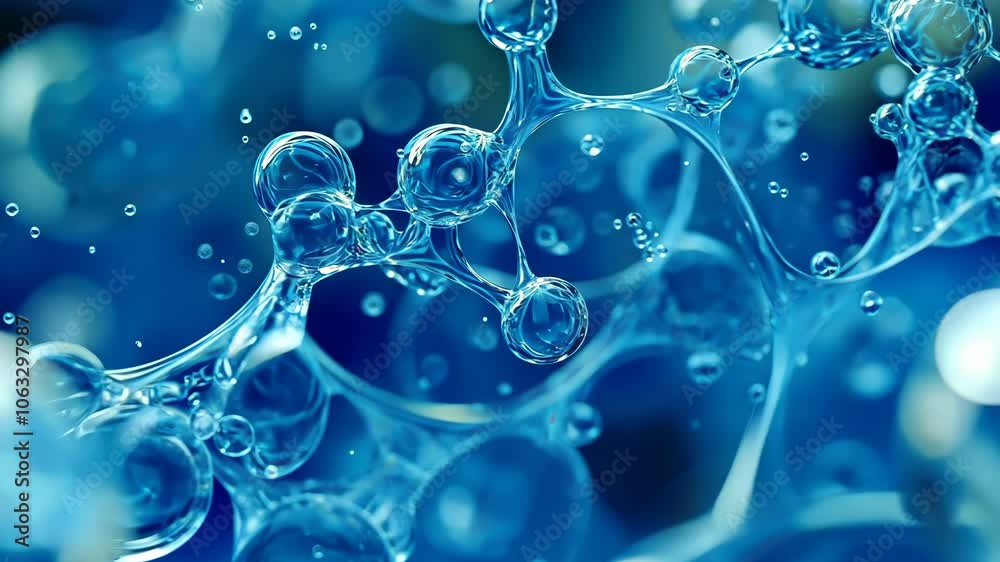 Abstract Water Droplet Structure Abstract Water Droplet Structure