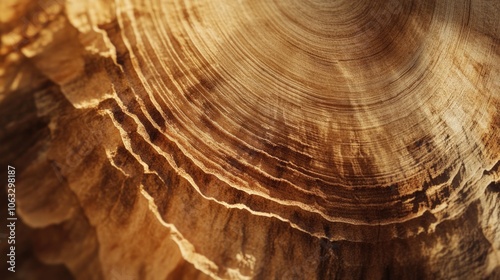 A close-up view of a tree trunk with intricate details photo