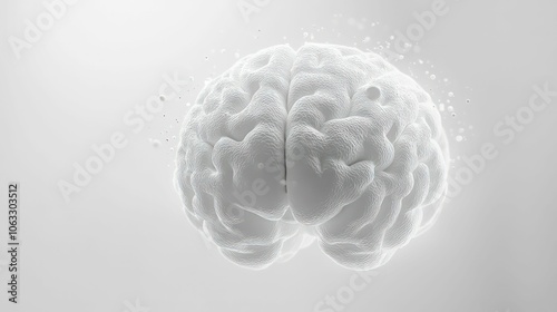 brain wallpaper isolated on a light background
