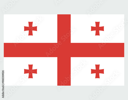 Georgia flag vector illustration