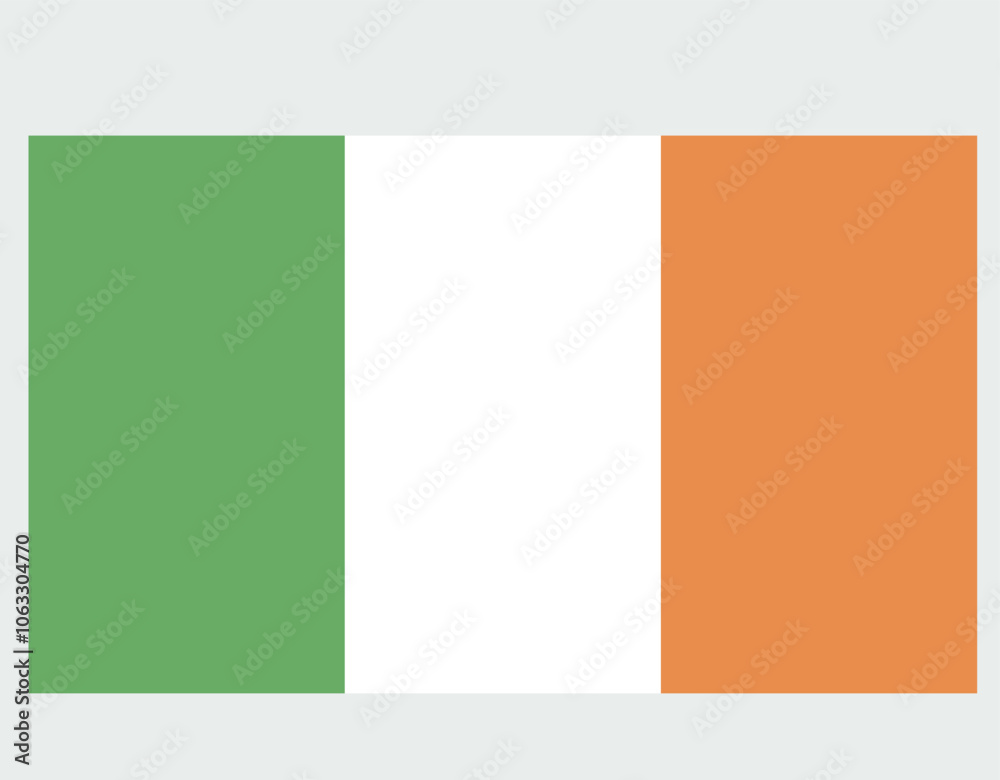 Ireland flag vector illustration Ireland flag vector illustration