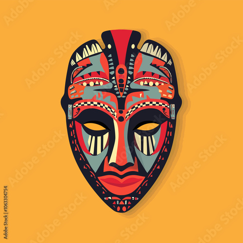 carnival mask vector illustration