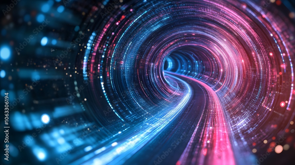 A Digital Tunnel of Light and Data