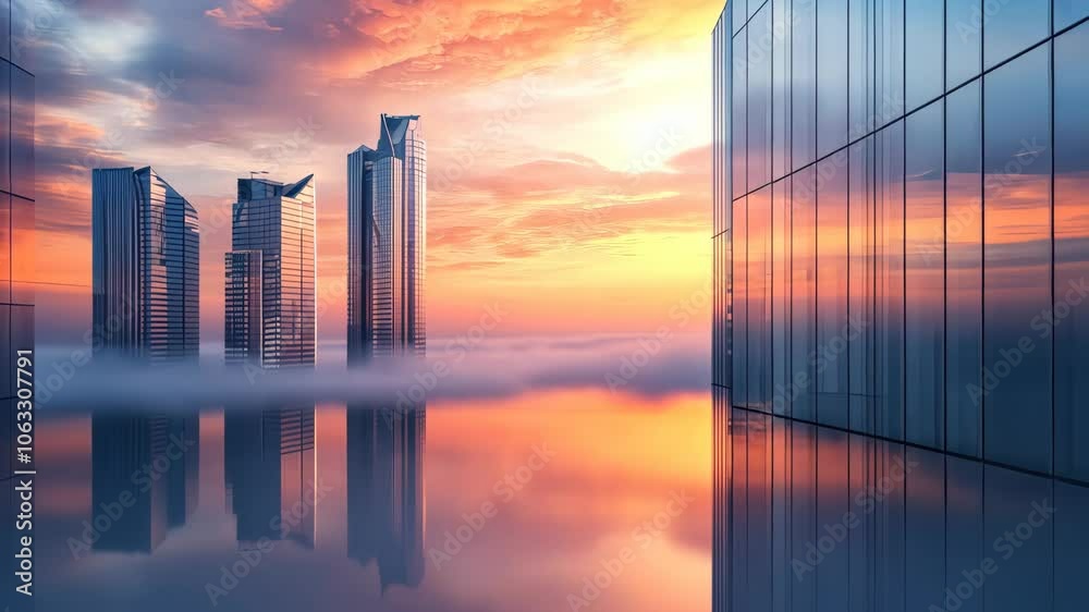 Architect imagining new building project