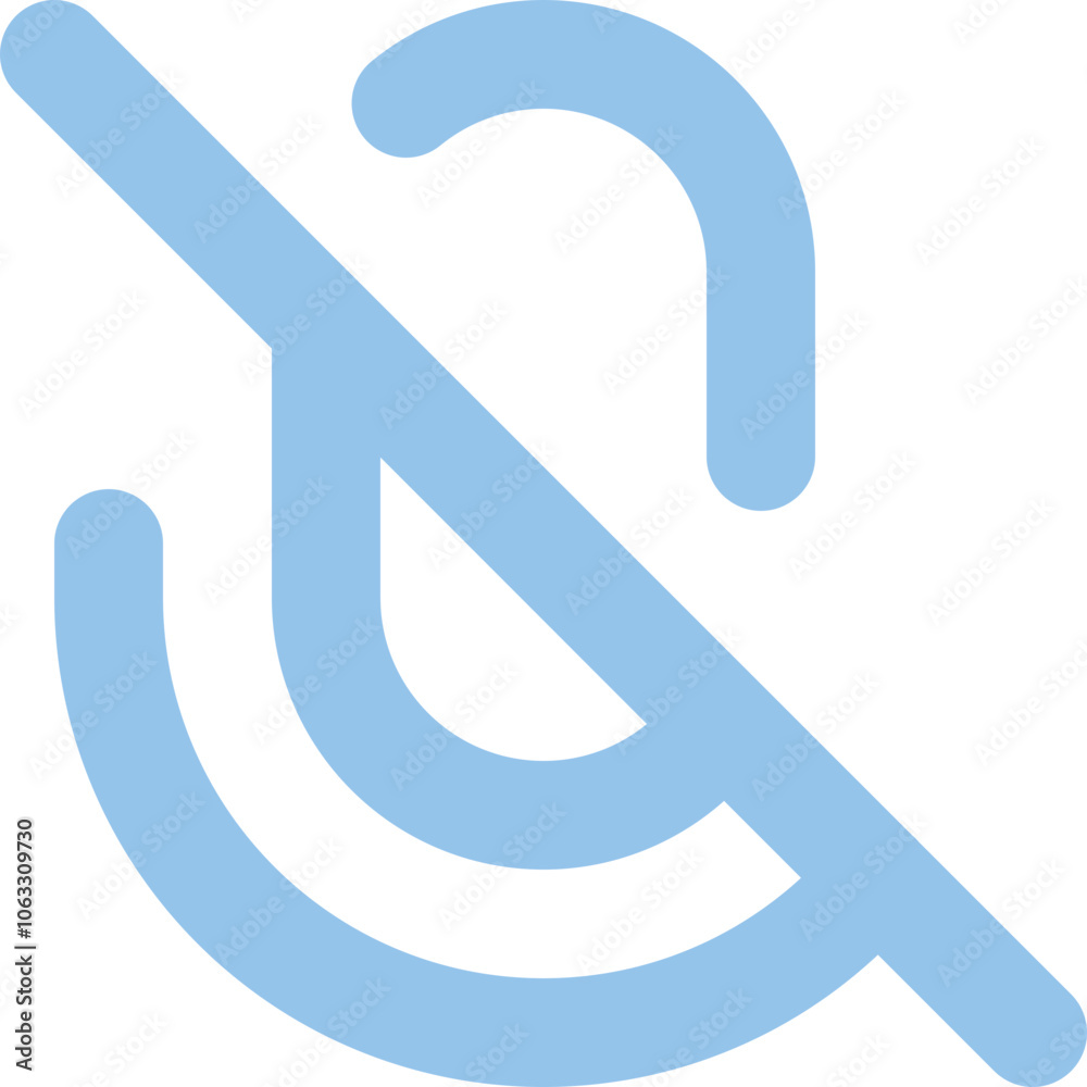 Microphone Slash icon logo design Microphone Slash icon logo design