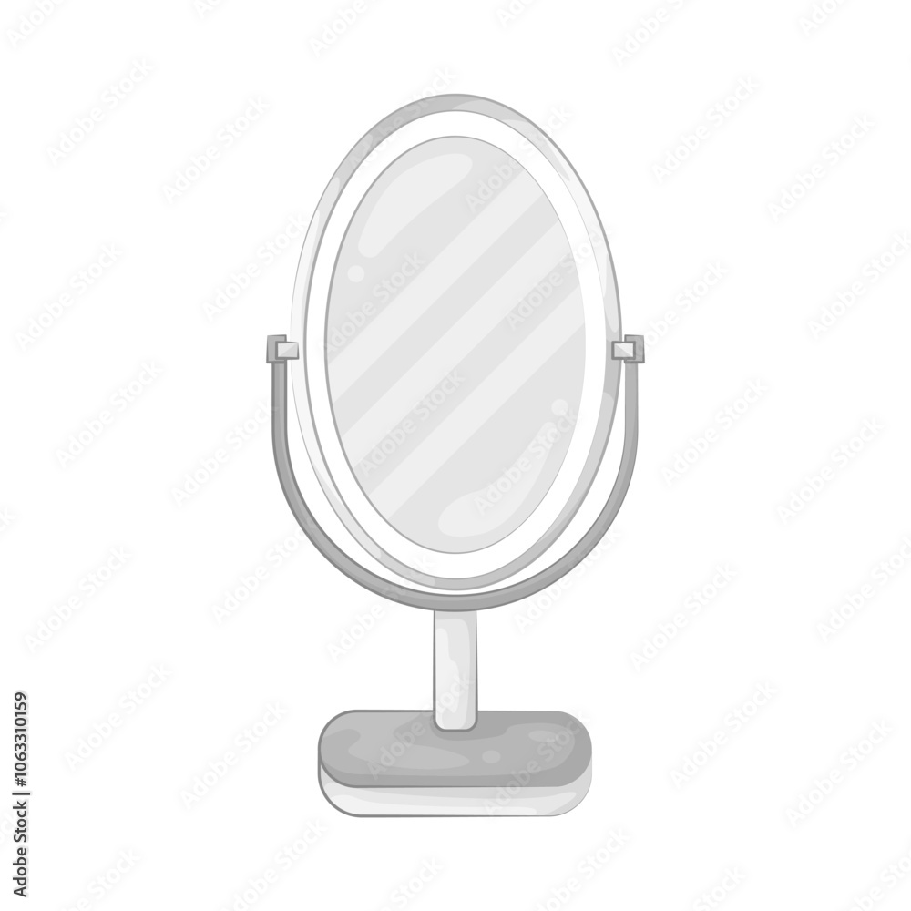 Illustration of stand mirror Illustration of stand mirror