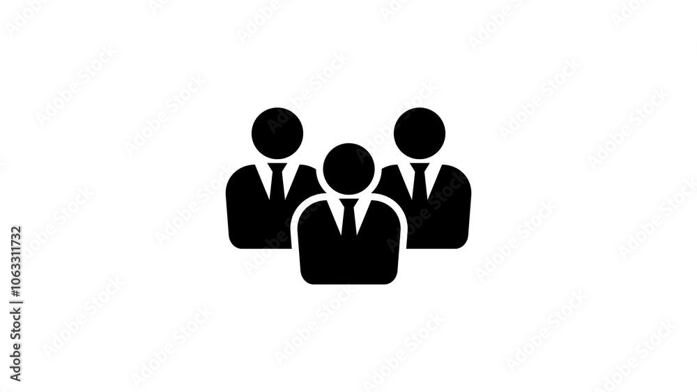 A group of people icon, Animated icon on transparent background, alpha channel included. A group of people icon, Animated icon on transparent background, alpha channel included.