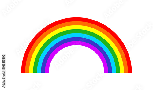 Classic Rainbow icon. Standard colored Rainbow vector