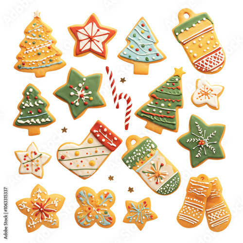 Colorful Festive Holiday Cookies Collection