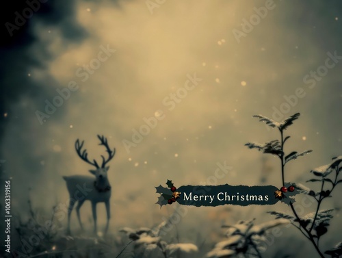 Merry Christmas card wallpaper design photo