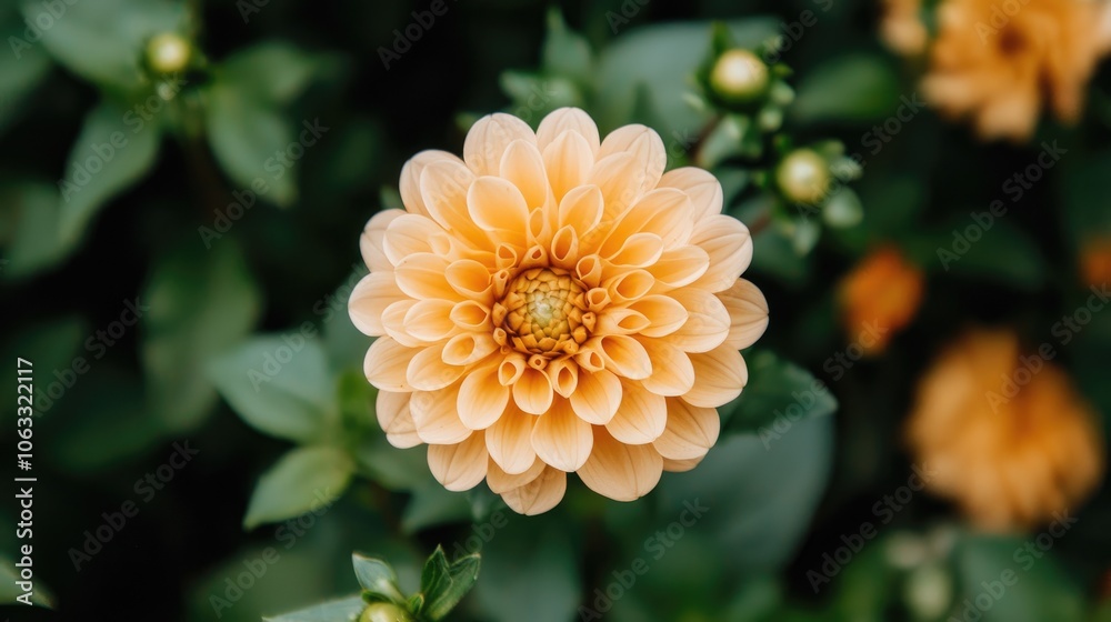 Explore the beauty of nature through vibrant peach dahlia flowers in full bloom Explore the beauty of nature through vibrant peach dahlia flowers in full bloom