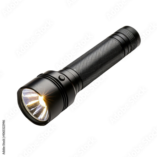 flashlight isolated on transparent background photo