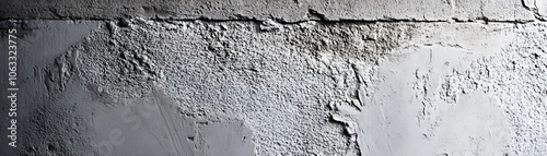 Cracked and Weathered Concrete Wall Surface