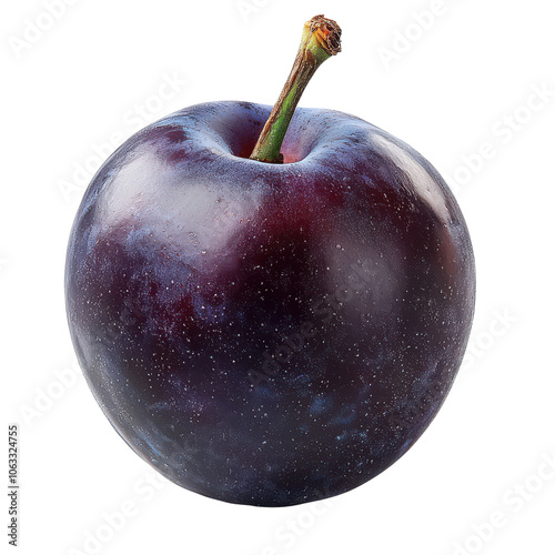 Plum isolated on transparent background