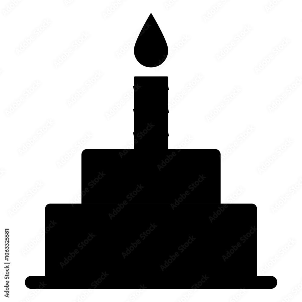 Happy irthday single vector icon Happy irthday single vector icon