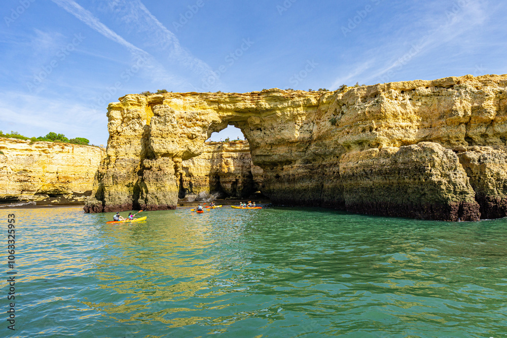 Fototapeta premium Algarve - Felsen, Meer Sonne, Strand