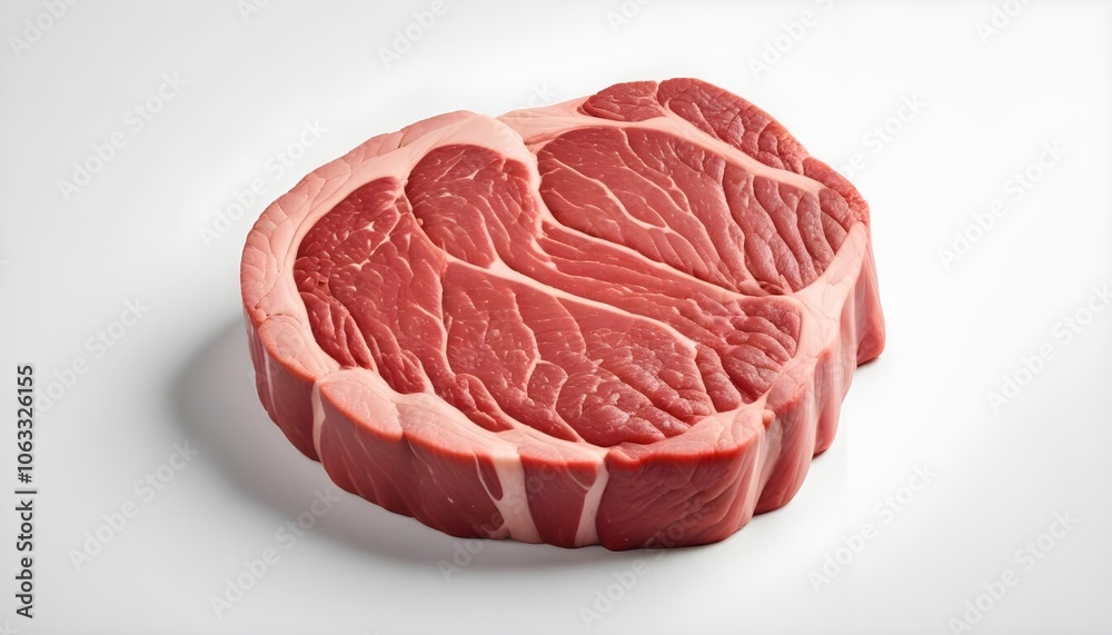Raw meat isolated on white background Raw meat isolated on white background