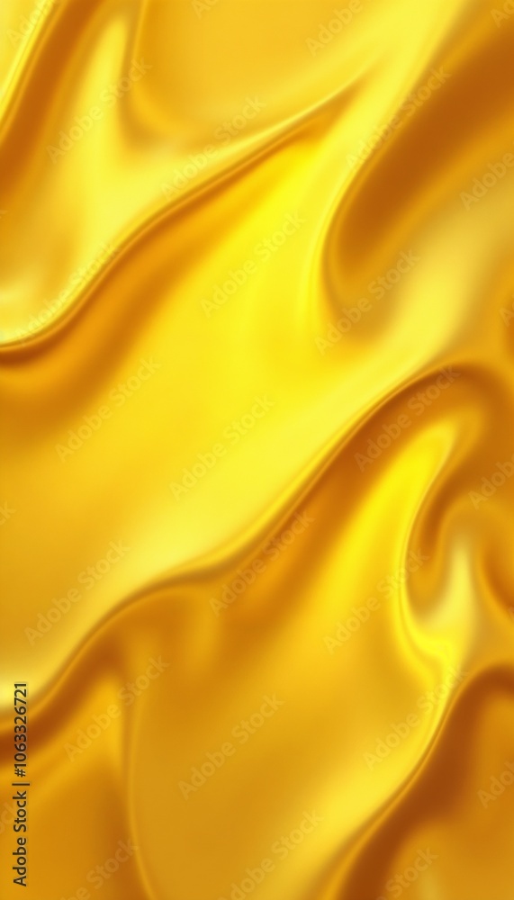 Fototapeta premium Luxurious Gold Silk Texture In Fluid Waves Abstract Background