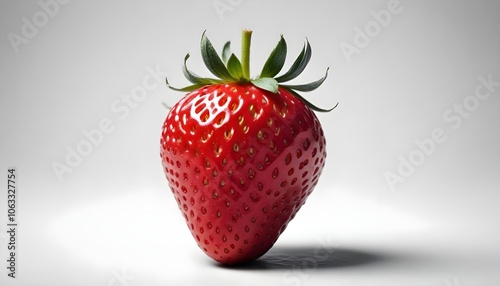 Fresh strawberry isolated on white background