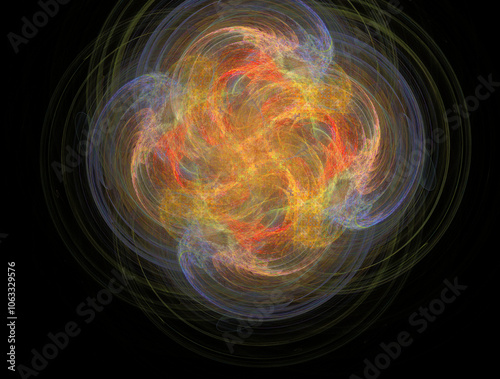 Imaginatory fractal abstract background Image