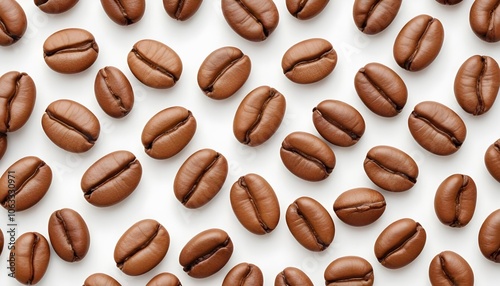 Coffee bean isolated on white background