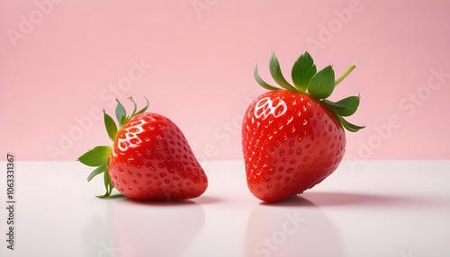 Fresh strawberry isolated on white background