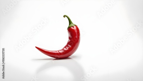 chilli isolated on white background