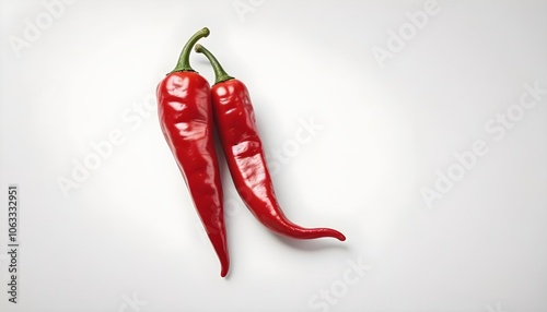chilli isolated on white background