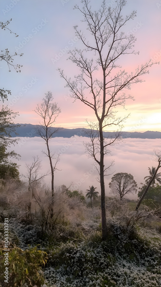 Sunrise in the morning at national park Sunrise in the morning at national park