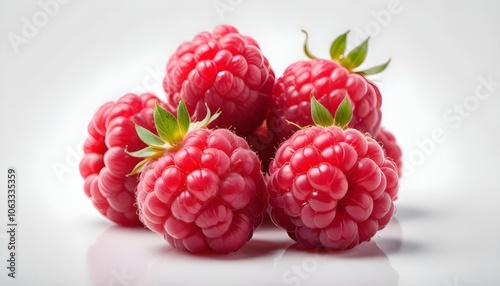 Fresh Raspberry isolated on white background