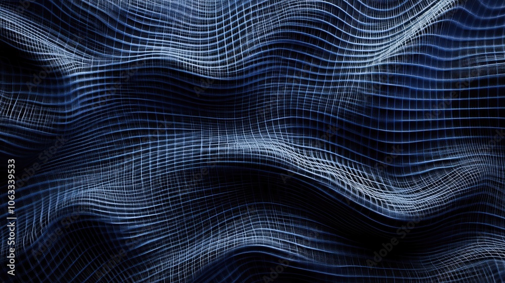 Dark blue grid design created with organic human edges, presenting a unique texture and style. This grid offers versatile applications with ample copy space for creative projects. Dark blue grid design created with organic human edges, presenting a unique texture and style. This grid offers versatile applications with ample copy space for creative projects.
