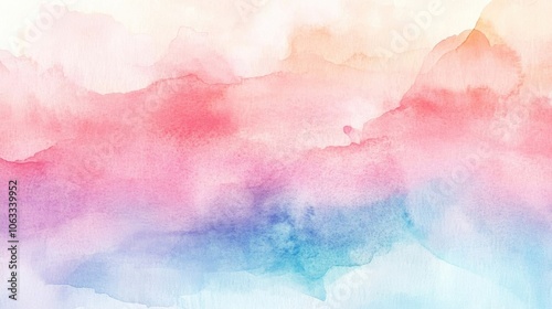 Wallpaper Mural Abstract watercolor ombre wash background creates a soft gradient blend of colors. This abstract watercolor ombre wash background offers an artistic touch with ample copy space. Torontodigital.ca