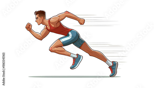 Whimsical Running Cartoon Style