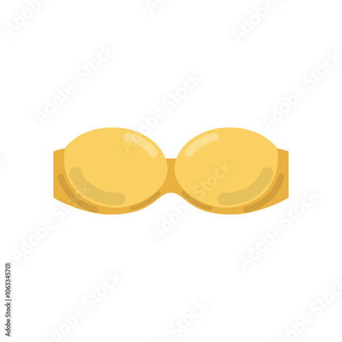 Boobs bra icon. Woman underwear sign.