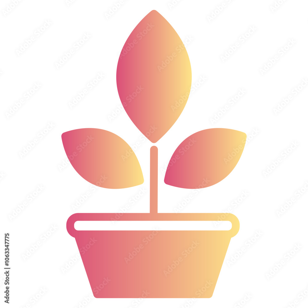 Botany icon, gradient vector illustration Botany icon, gradient vector illustration