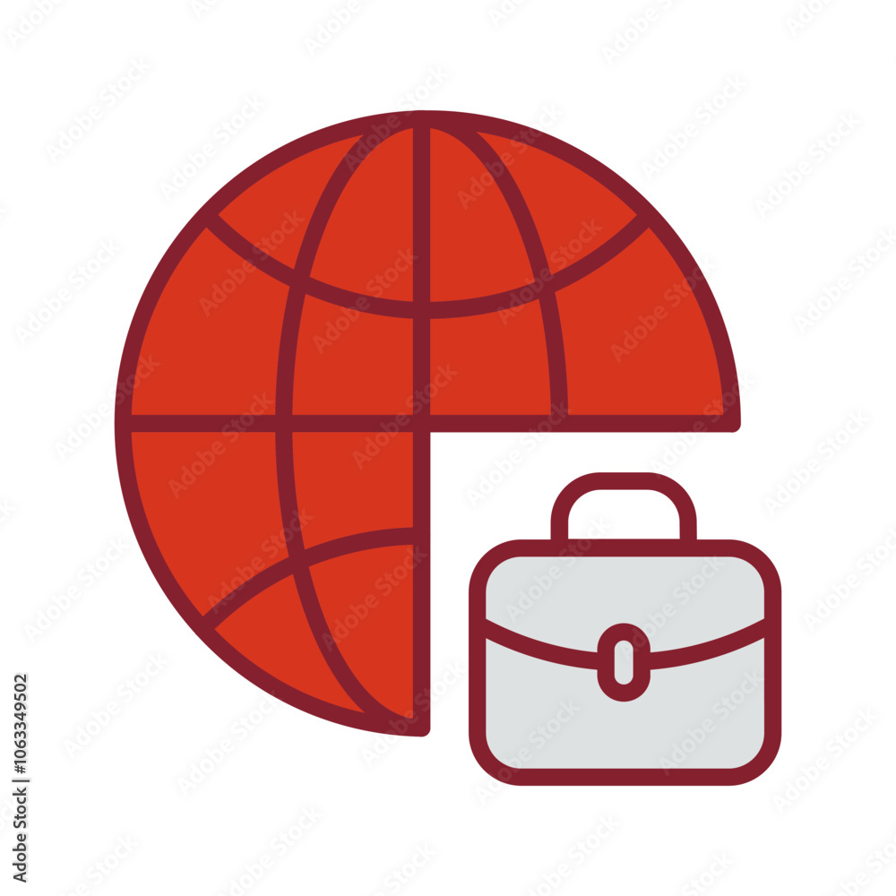 International Job Vector Icon International Job Vector Icon