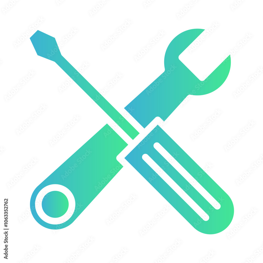 Tools icon, gradient vector illustration Tools icon, gradient vector illustration