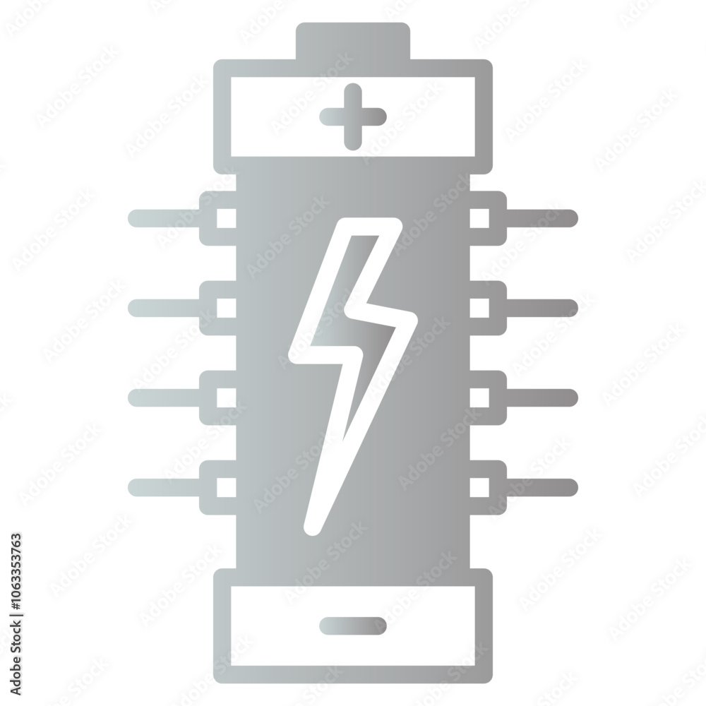 Battery icon, gradient vector illustration Battery icon, gradient vector illustration