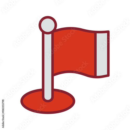 Flagpole Vector Icon