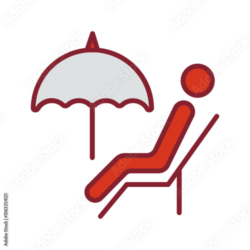 Relaxing Day Vector Icon