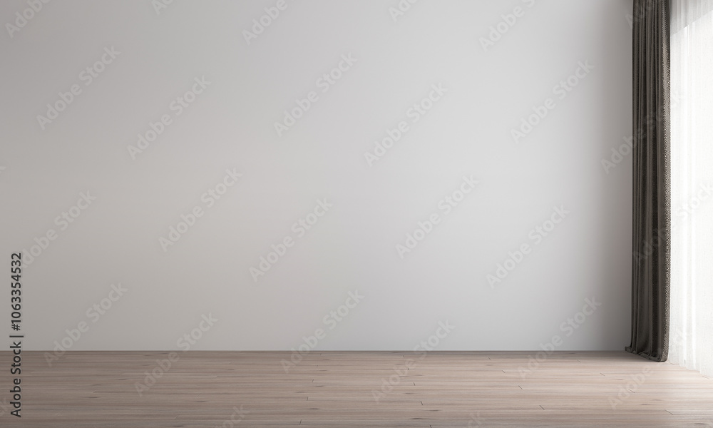 The modern home and interior design concept of lounge and living room and empty white wall background. 3D rendering The modern home and interior design concept of lounge and living room and empty white wall background. 3D rendering