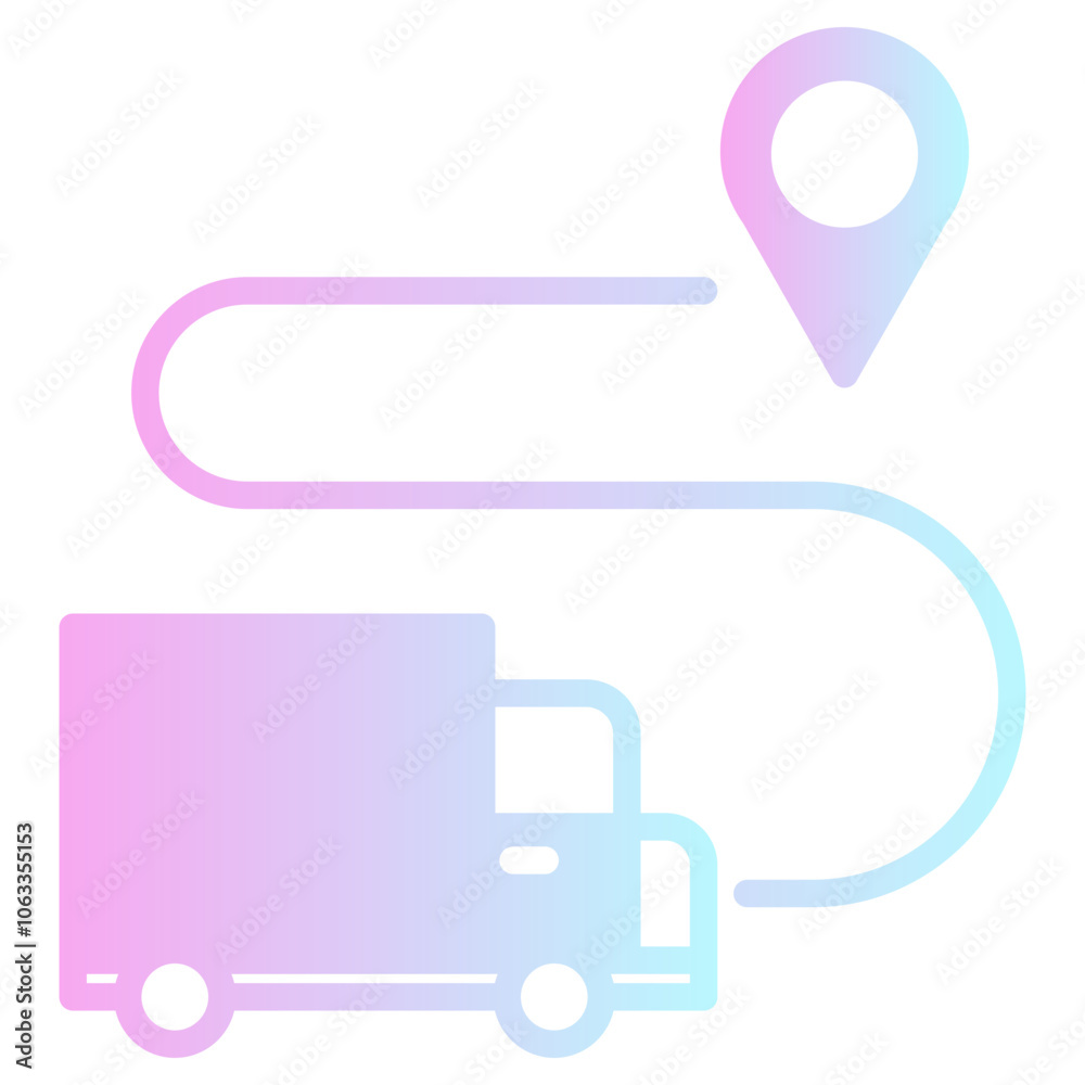 Delivery icon, gradient vector illustration Delivery icon, gradient vector illustration