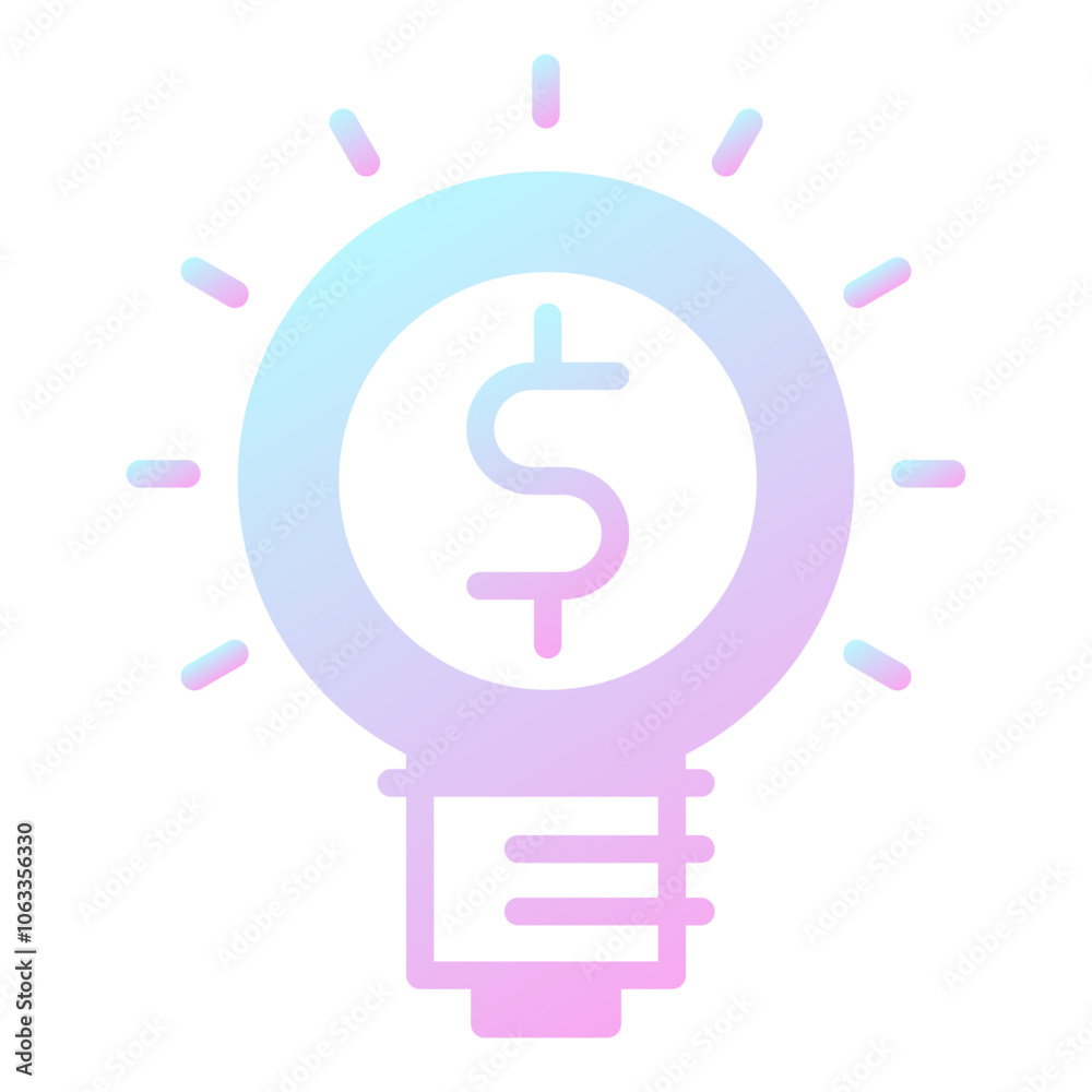 Business idea icon, gradient vector illustration Business idea icon, gradient vector illustration