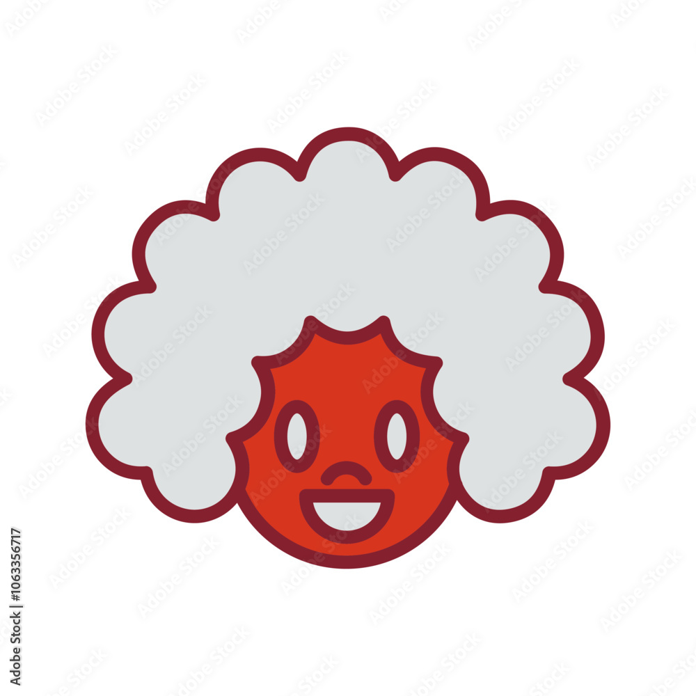 Clown Face Vector Icon Clown Face Vector Icon