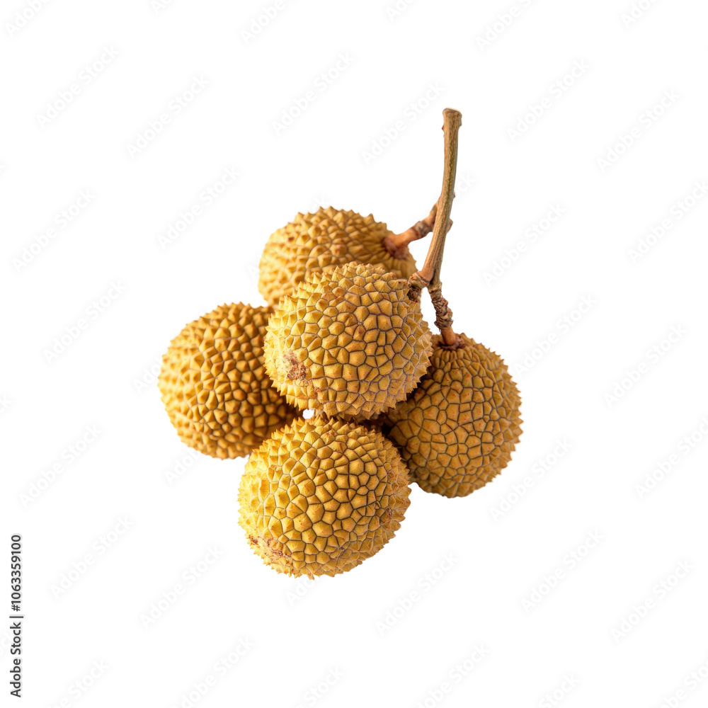 Bunch of Fresh Durian Fruits Isolated on White Background Bunch of Fresh Durian Fruits Isolated on White Background