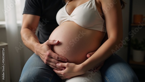 A tender family portrait captures the couples love for their unborn child in stunning detail 8K High-Resolution Ultra-HD