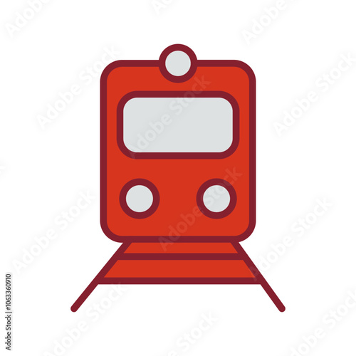 Railway Car Vector Icon