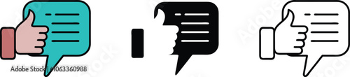 Thumbs Up, Down, and Neutral Feedback Icons